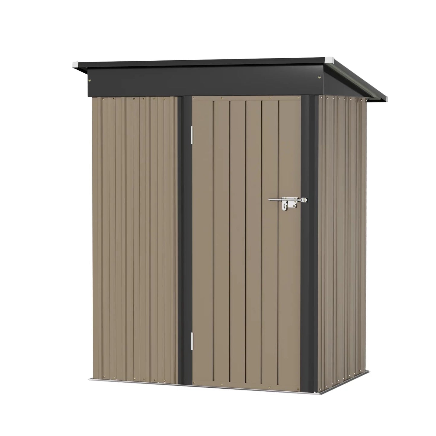 Secure 5x3 Ft Metal Garden Shed: Lockable Outdoor Storage for Patio & Backyard - High Security Solution - Nourishment Tapestry