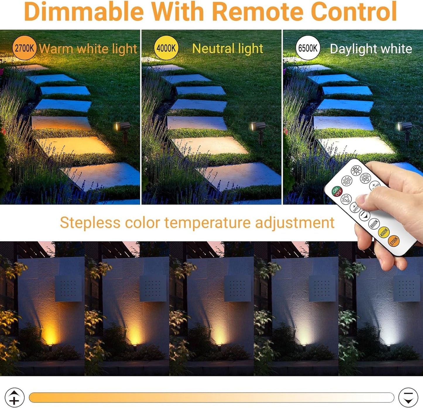 Solar Spotlight 6 - in - 1 Outdoor Lights: Remote - Controlled Patio Illumination - Nourishment Tapestry