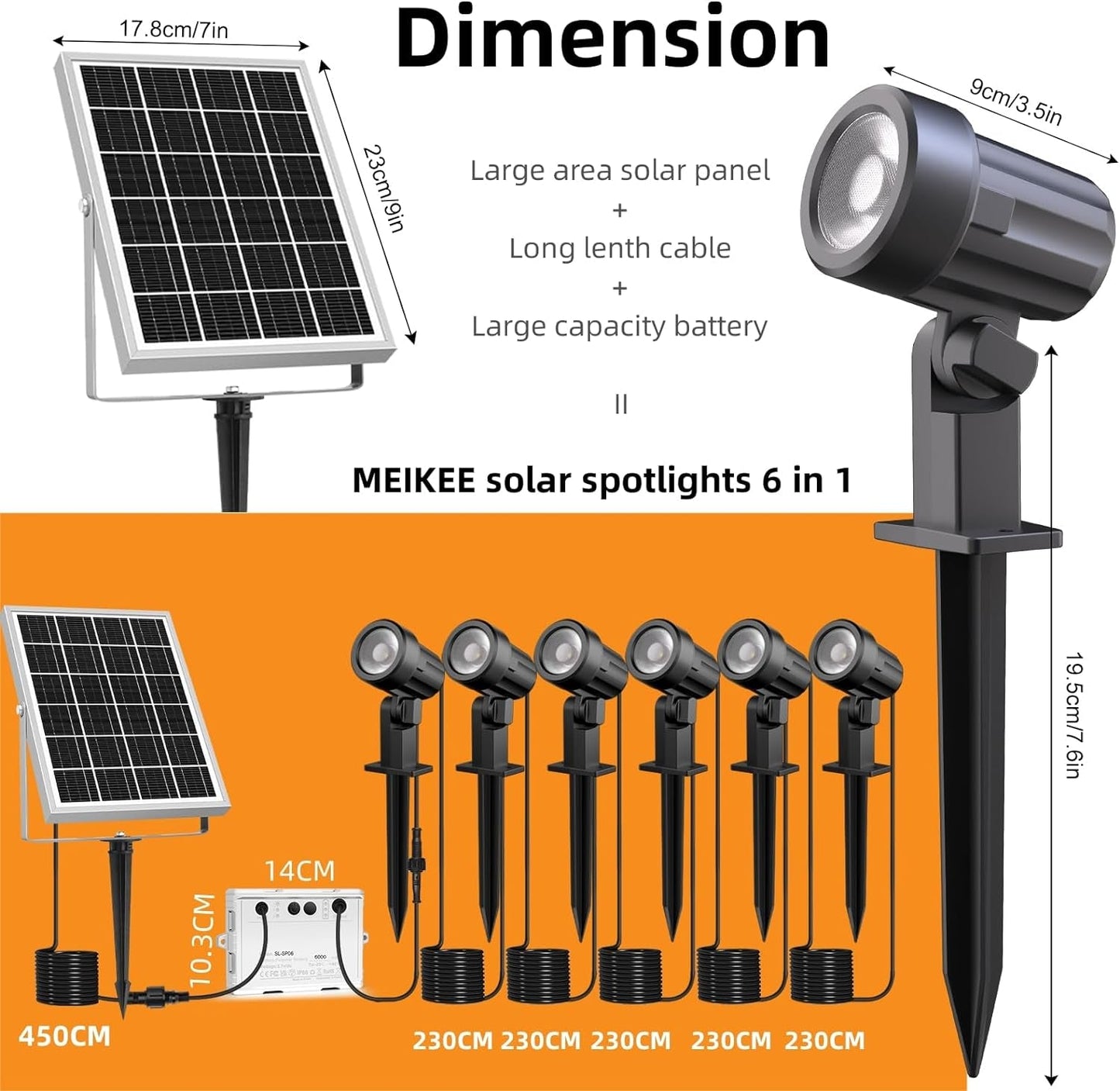 Solar Spotlight 6 - in - 1 Outdoor Lights: Remote - Controlled Patio Illumination - Nourishment Tapestry