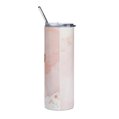 20oz Hippo Tumbler: Stylish Insulated Cup for Hot & Cold Drinks, Watercolor Design - Buy Now! - Nourishment Tapestry