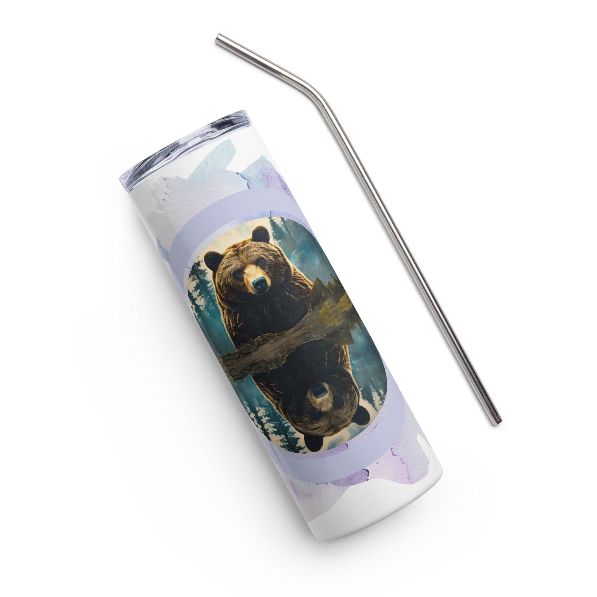 24 - Hour Temperature Control Bear Tumbler: Insulated Travel Mug for Hot & Cold Drinks - Nourishment Tapestry