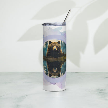 24 - Hour Temperature Control Bear Tumbler: Insulated Travel Mug for Hot & Cold Drinks - Nourishment Tapestry