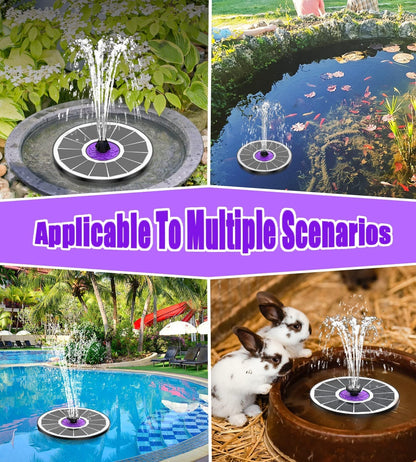 3.5W Solar Bird Bath Fountain with Flower: Garden Water Feature for Hummingbirds - Nourishment Tapestry