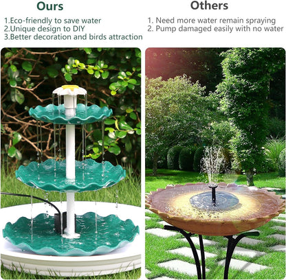 3.5W Solar Fountain Pump: Bird Bath & Garden Water Feature Kit - Nourishment Tapestry