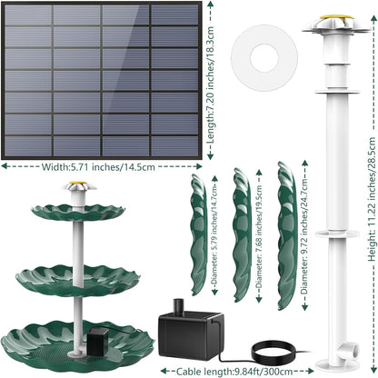 3.5W Solar Fountain Pump: Bird Bath & Garden Water Feature Kit - Nourishment Tapestry