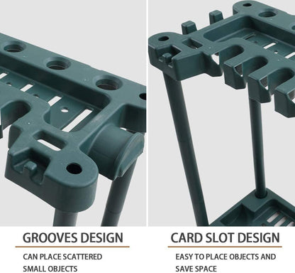 40 - Tool Garden Rack: Durable Organizer for Garage & Outdoor, Easy Assembly - Green - Nourishment Tapestry