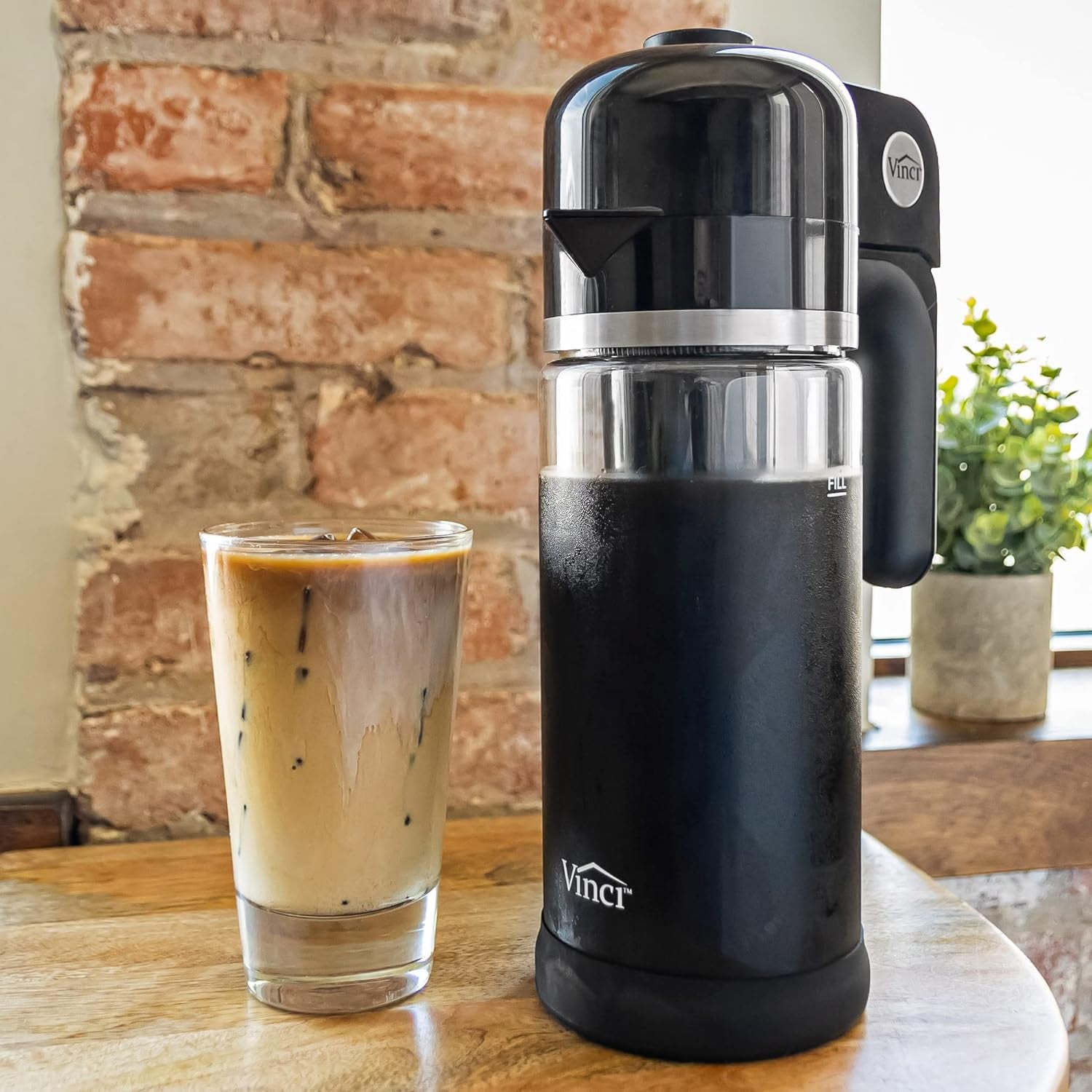 5 - Minute Electric Cold Brew Coffee Maker with 4 Brew Strengths - Easy Clean Glass Carafe - Ideal for Iced Coffee! - Nourishment Tapestry