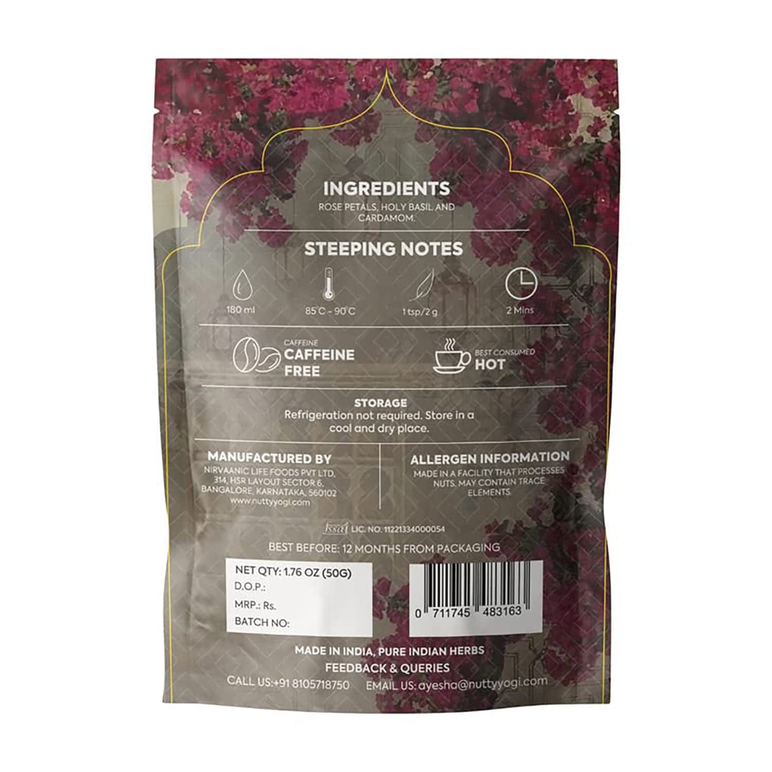 "50G Rose Green Tea Mood Booster: Natural Bliss Blend, Elevate Spirits & Reduce Stress" - Nourishment Tapestry