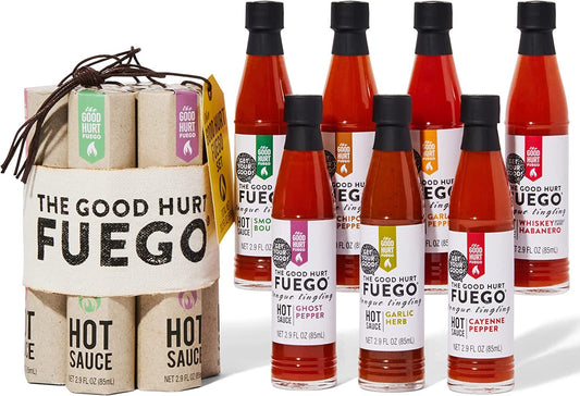 "7 Exotic Hot Sauces Sampler Pack - Spice up Your Life!" - Nourishment Tapestry