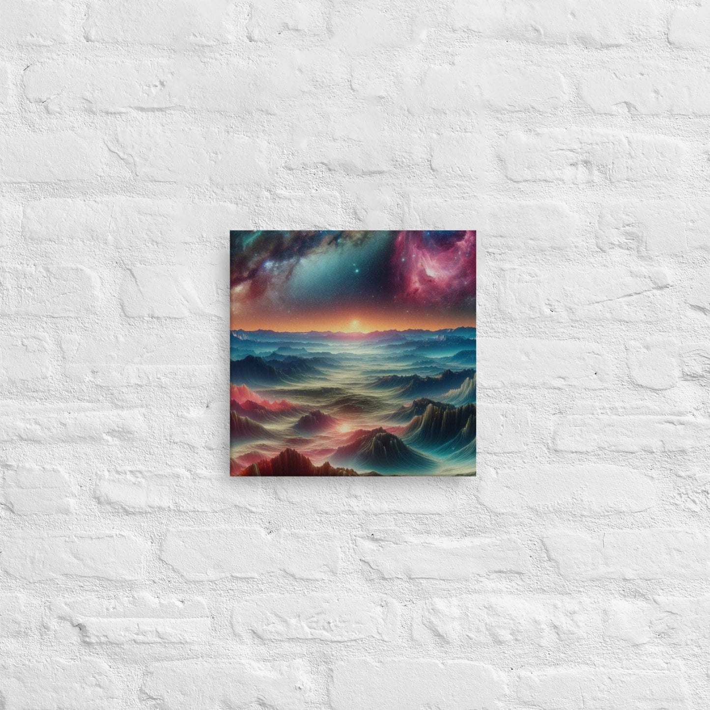 Alien Terrain Canvas Art: Mesmerizing Sci - Fi Landscapes for Space Enthusiasts' Home Decor - Shop Now! - Nourishment Tapestry