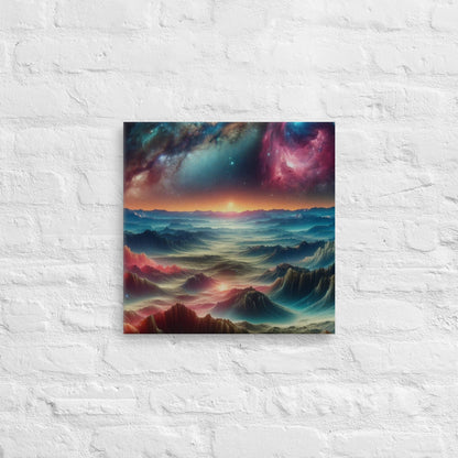 Alien Terrain Canvas Art: Mesmerizing Sci - Fi Landscapes for Space Enthusiasts' Home Decor - Shop Now! - Nourishment Tapestry