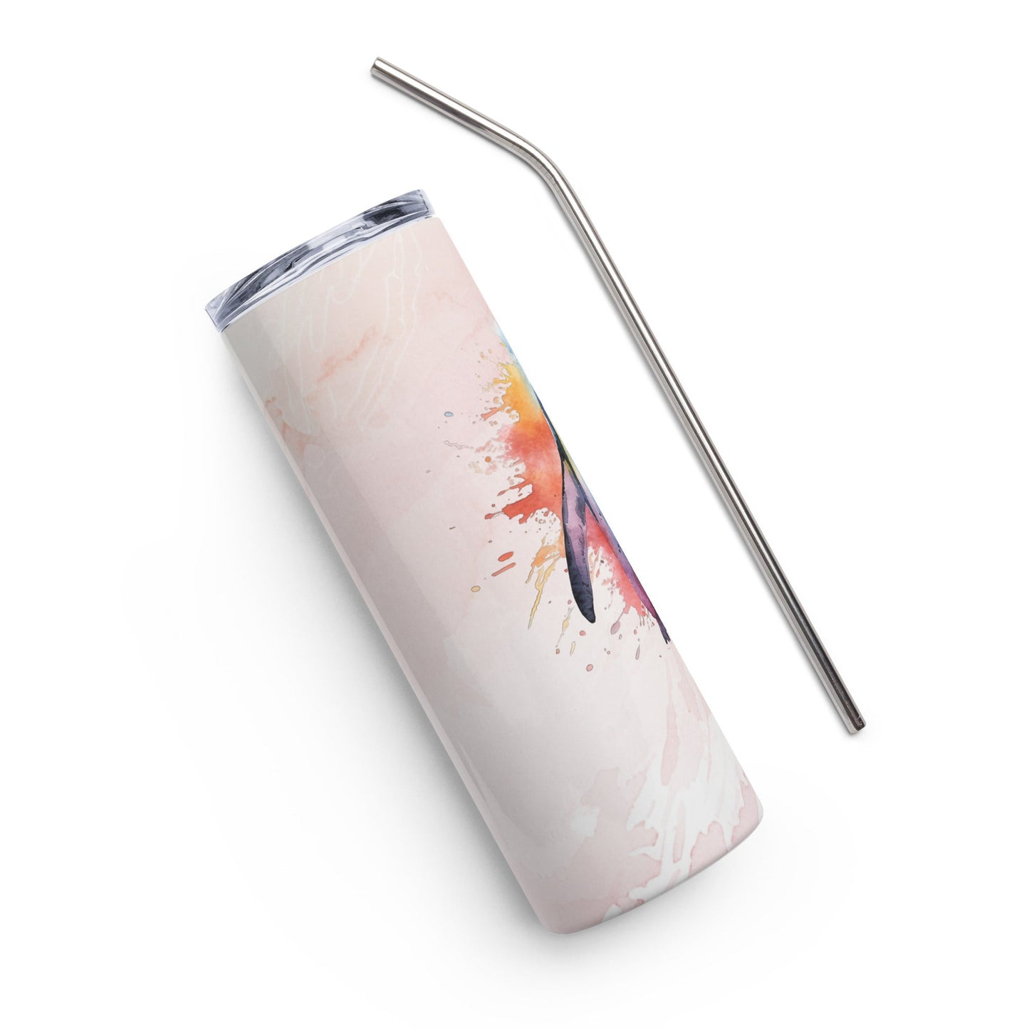 Arctic Penguin Insulated Tumbler: 24 - Hour Ice Retention, Watercolor Design, Stylish Travel Mug - Buy Now! - Nourishment Tapestry