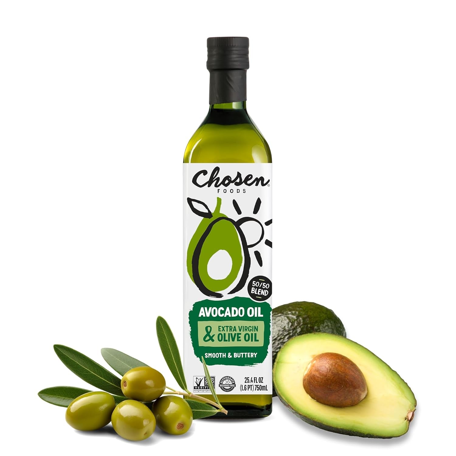 Avocado & Olive Oil Blend for Cooking and Baking - 25.4 Fl Oz: Premium Cooking Oil for Delicious Recipes - Nourishment Tapestry