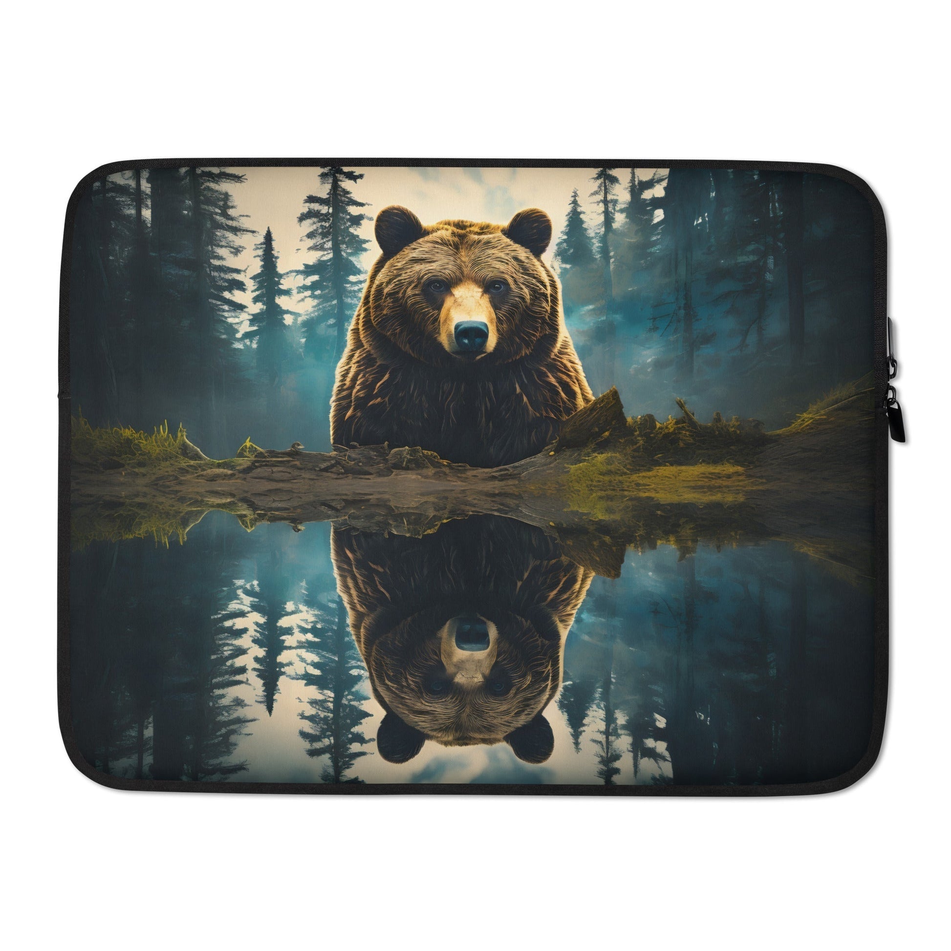 Bear Neoprene Laptop Sleeve: Stylish & Rugged Protection for Your Device - Nourishment Tapestry