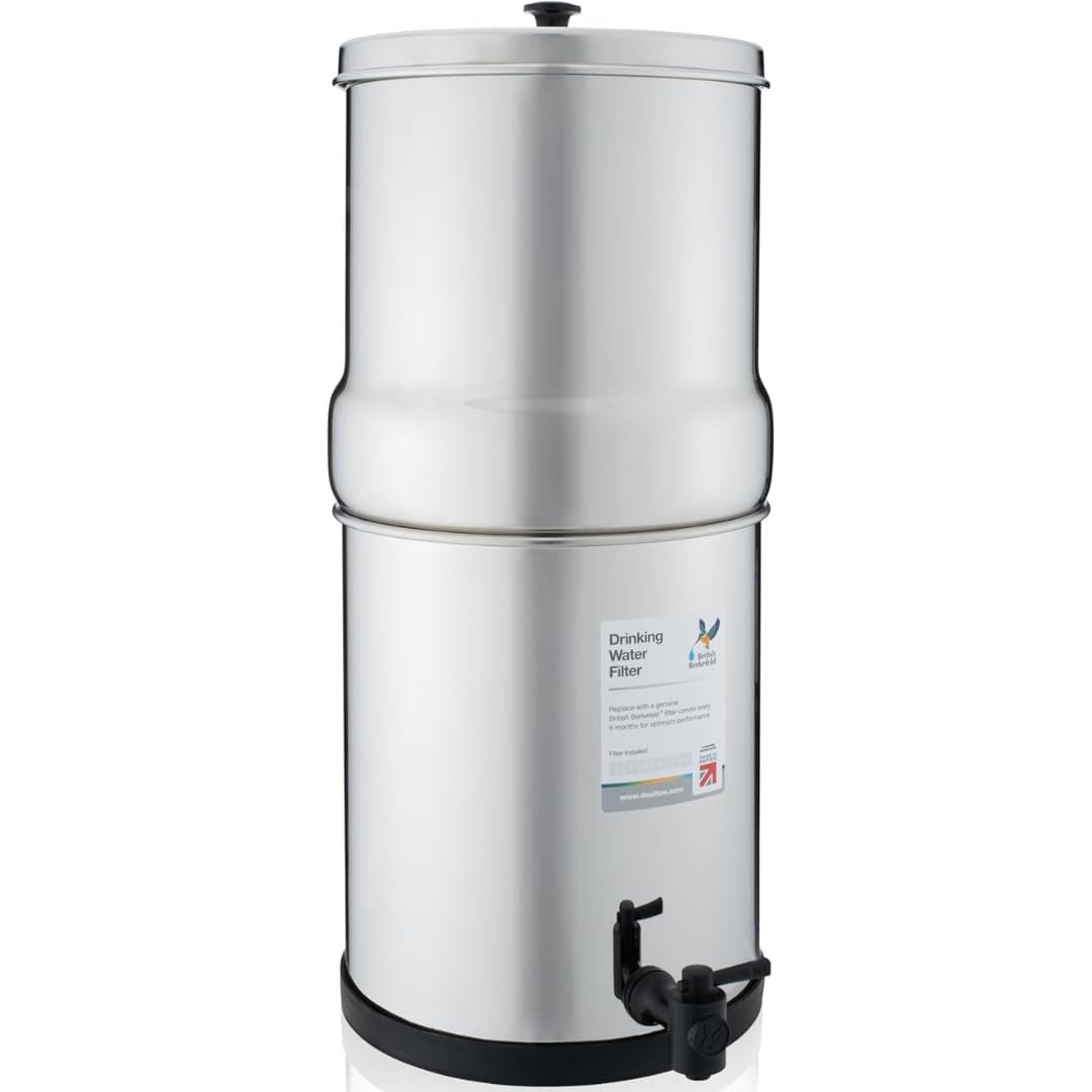 Berkey Stainless Steel Water Filter System - 6L Capacity with 2 NSF Certified Ceramic Cartridges - Nourishment Tapestry