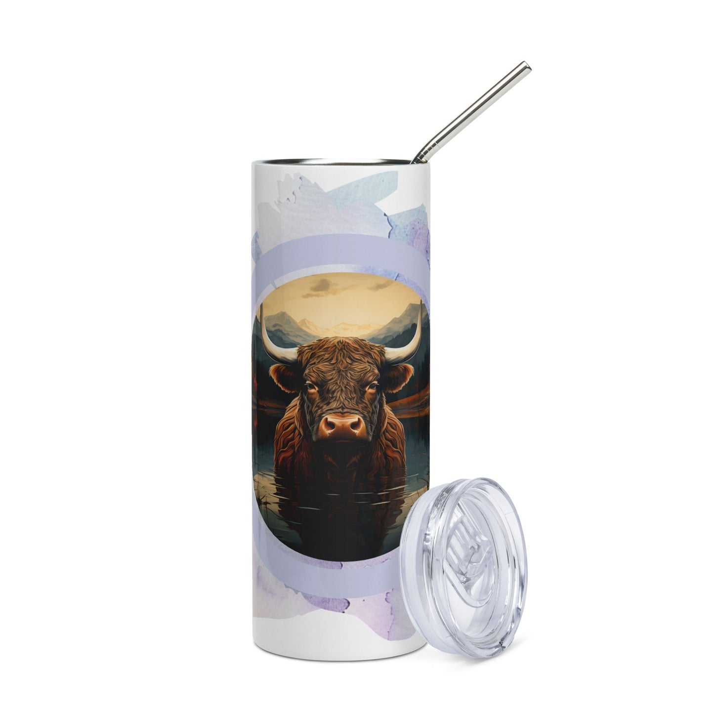 Buffalo 24 - Hour Insulated Tumbler: Leak - Proof Travel Mug for Hot & Cold Drinks - Nourishment Tapestry