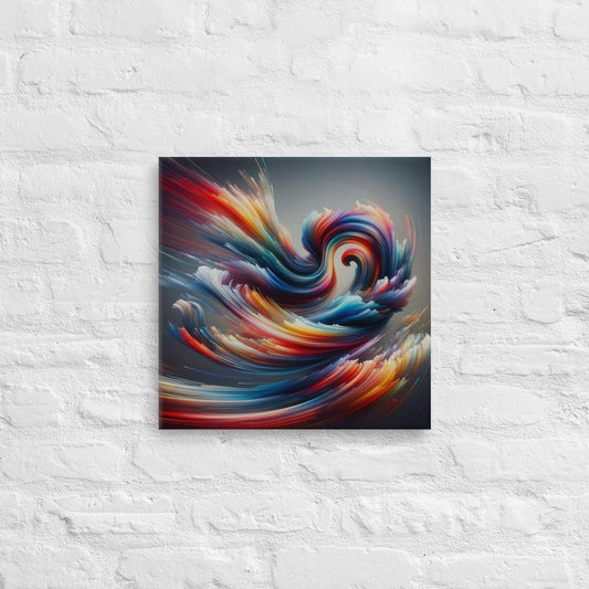 Captivating Abstract Canvas: Modern Swirl Wall Art - Fluid Elegance for Home Decor - Nourishment Tapestry