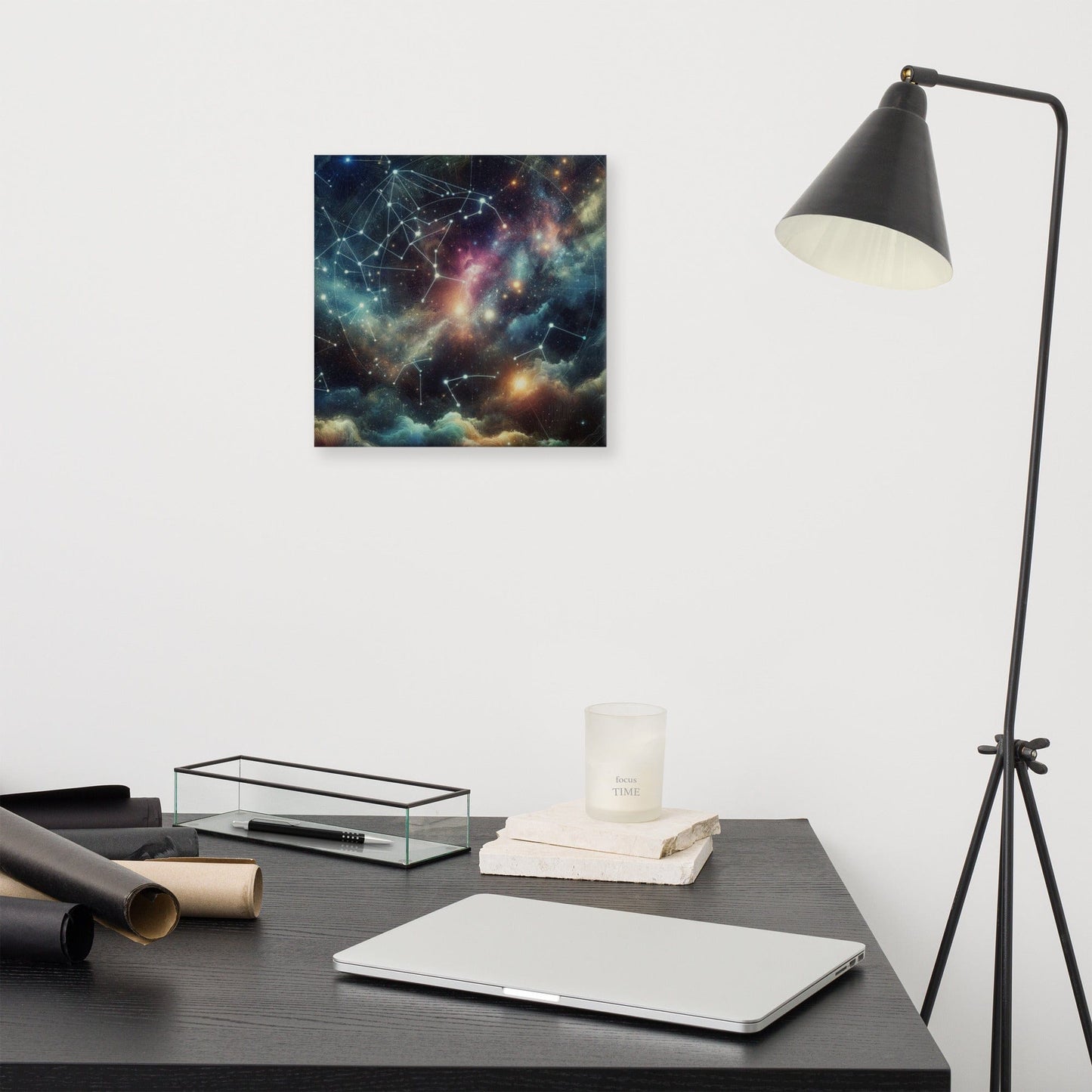 Celestial Constellation Canvas: Stunning Starry Night Sky Wall Art for Elegant Home Decor - Nourishment Tapestry