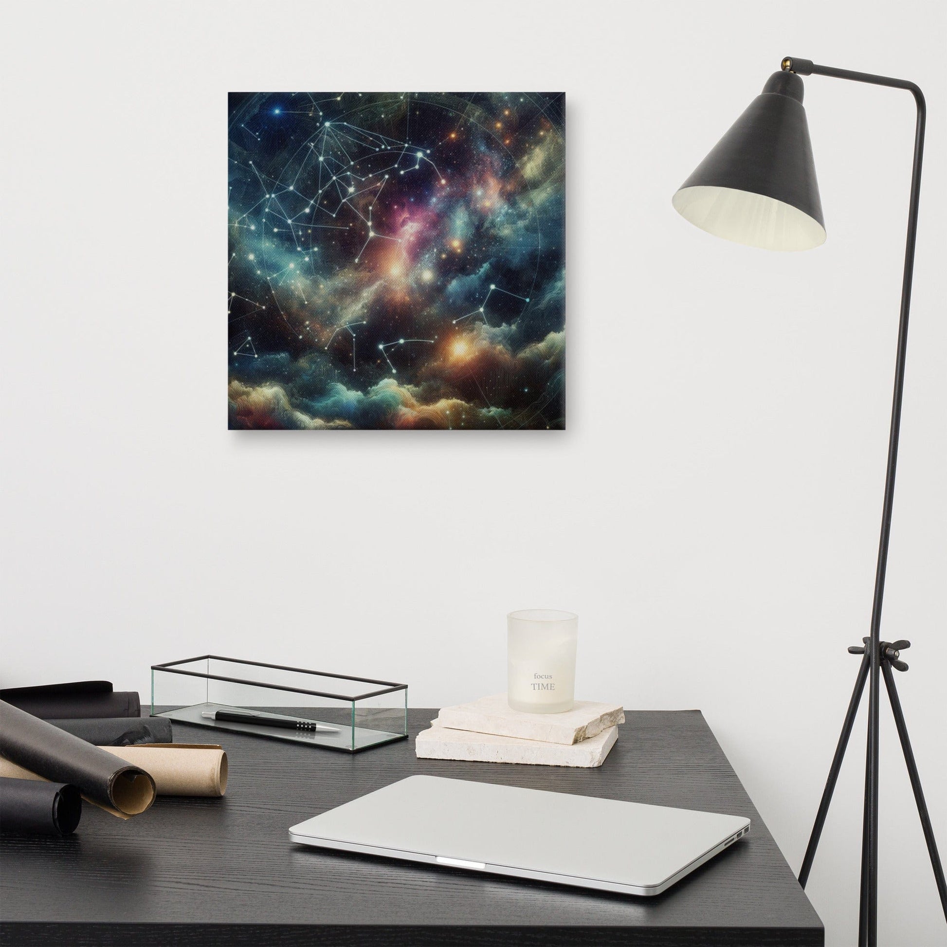 Celestial Constellation Canvas: Stunning Starry Night Sky Wall Art for Elegant Home Decor - Nourishment Tapestry