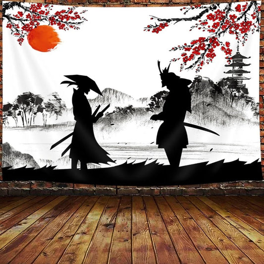 Cherry Blossom Japanese Style Wall Tapestry - 60x40 - Bedroom, Living Room, Dorm Decor - Nourishment Tapestry