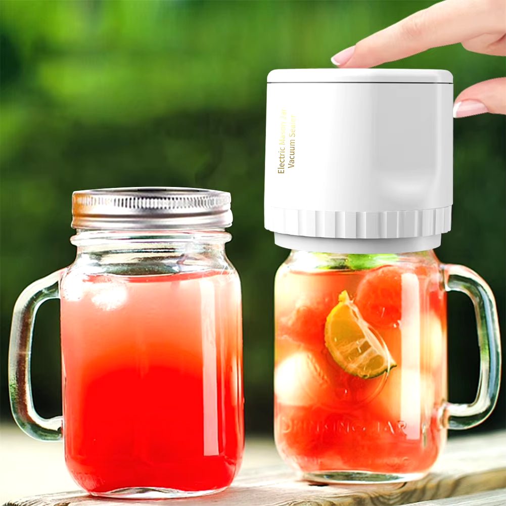 Cordless Mason Jar Vacuum Sealer Kit: Preserve Food Easily with Electric Automatic Kitchen Tool - Nourishment Tapestry