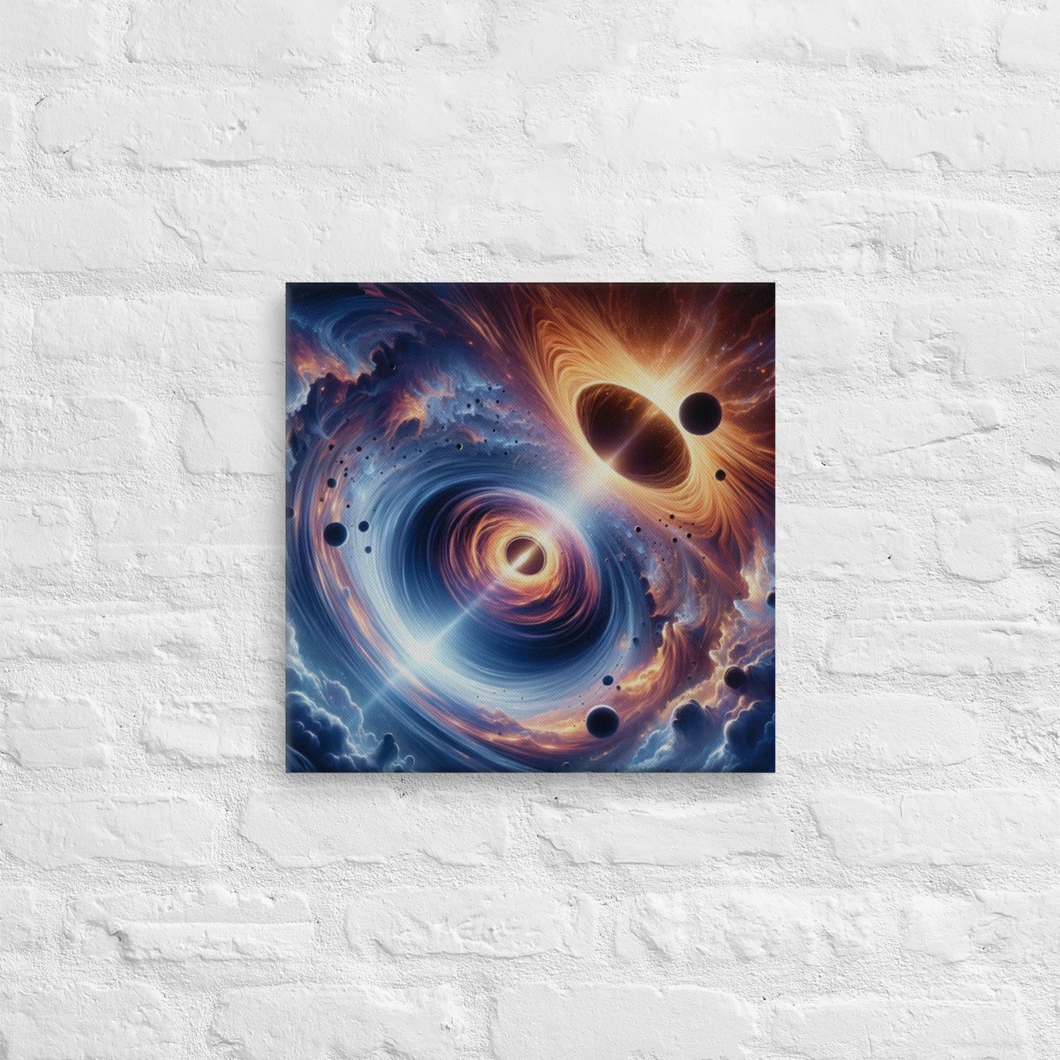 Cosmic Wonders Black Hole & Supernova Wall Art: Transform Your Space with Universe Decor - Nourishment Tapestry