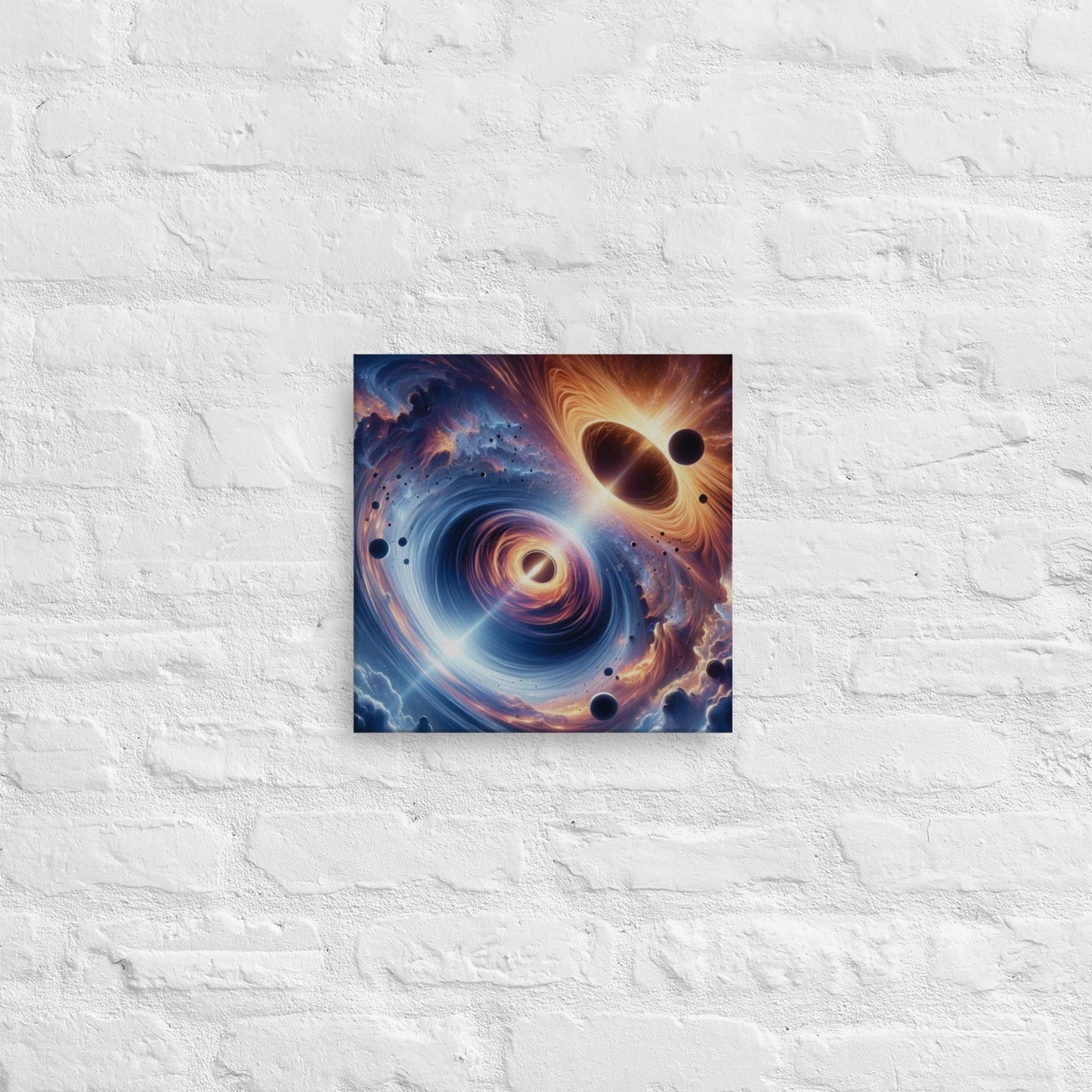 Cosmic Wonders Black Hole & Supernova Wall Art: Transform Your Space with Universe Decor - Nourishment Tapestry