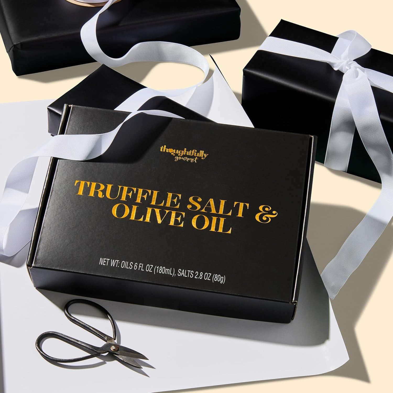 Deluxe Truffle Salt & Olive Oil Gift Set - 4 Extra Virgin Olive Oils, 2 Truffle Salts with Real Truffles - Gourmet Cooking Set - Nourishment Tapestry