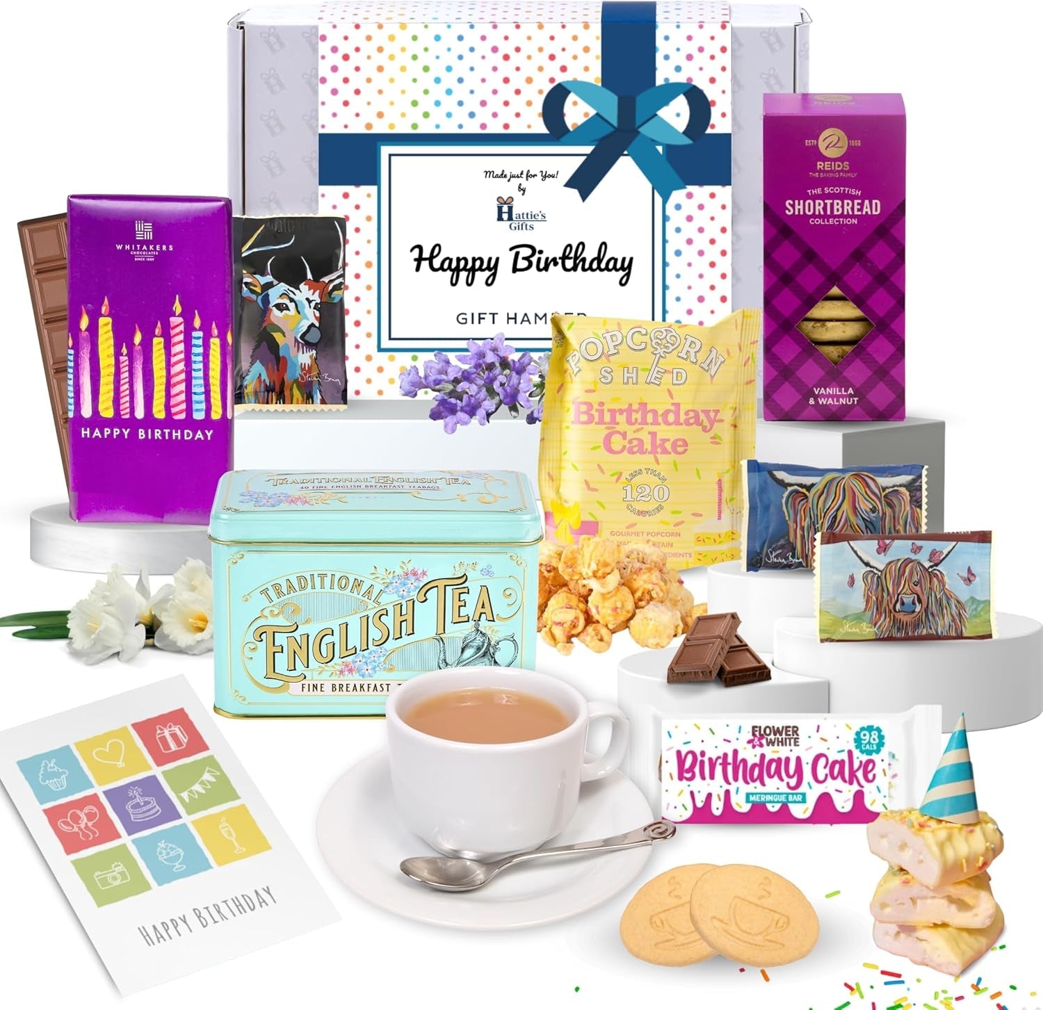 Deluxe Victorian Afternoon Tea Birthday Hamper for Him: Elegant Gift for His Special Day - Nourishment Tapestry