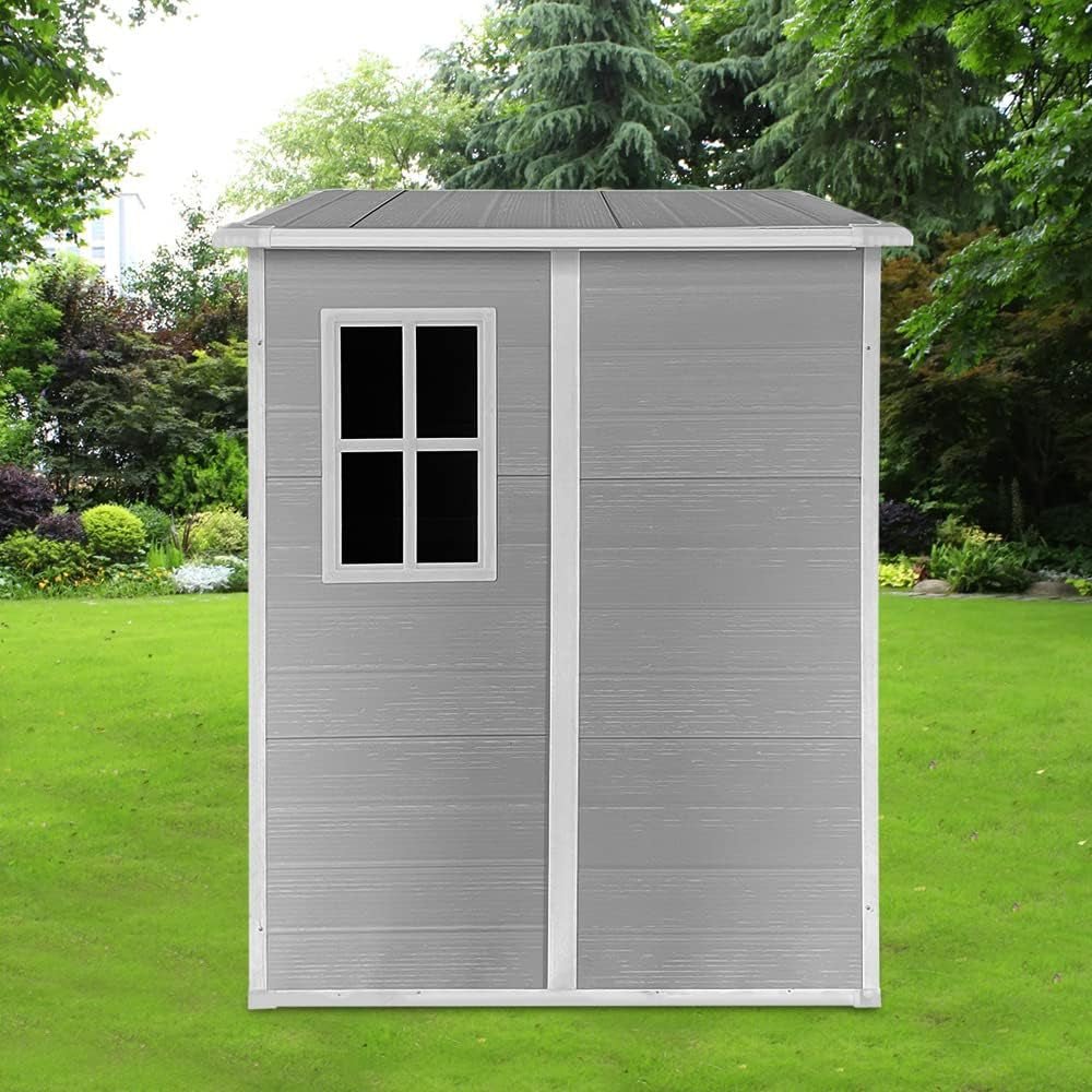 Durable Outdoor Storage Shed: 4ft, 5ft, 6ft Sizes - Weather - Resistant for Garden & Backyard Organization - Nourishment Tapestry