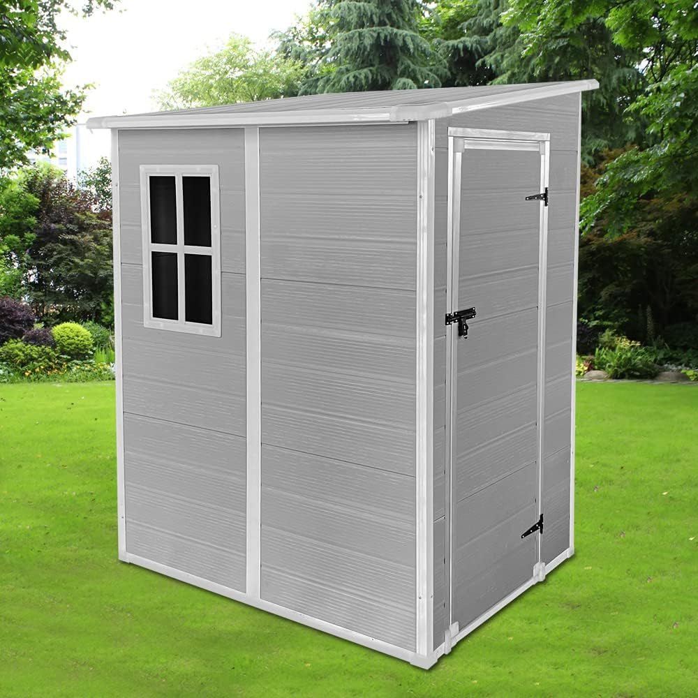 Durable Outdoor Storage Shed: 4ft, 5ft, 6ft Sizes - Weather - Resistant for Garden & Backyard Organization - Nourishment Tapestry