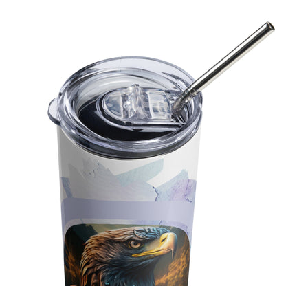 Eagle 24 - Hour Insulated Tumbler: Premium Stainless Steel for Hot & Cold Drinks - Buy Now! - Nourishment Tapestry