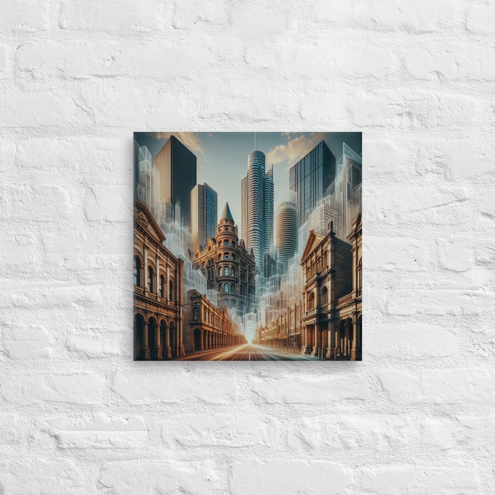 Elegant Fusion Canvas Art: Modern - Classic Architecture to Elevate Your Home Decor - Nourishment Tapestry