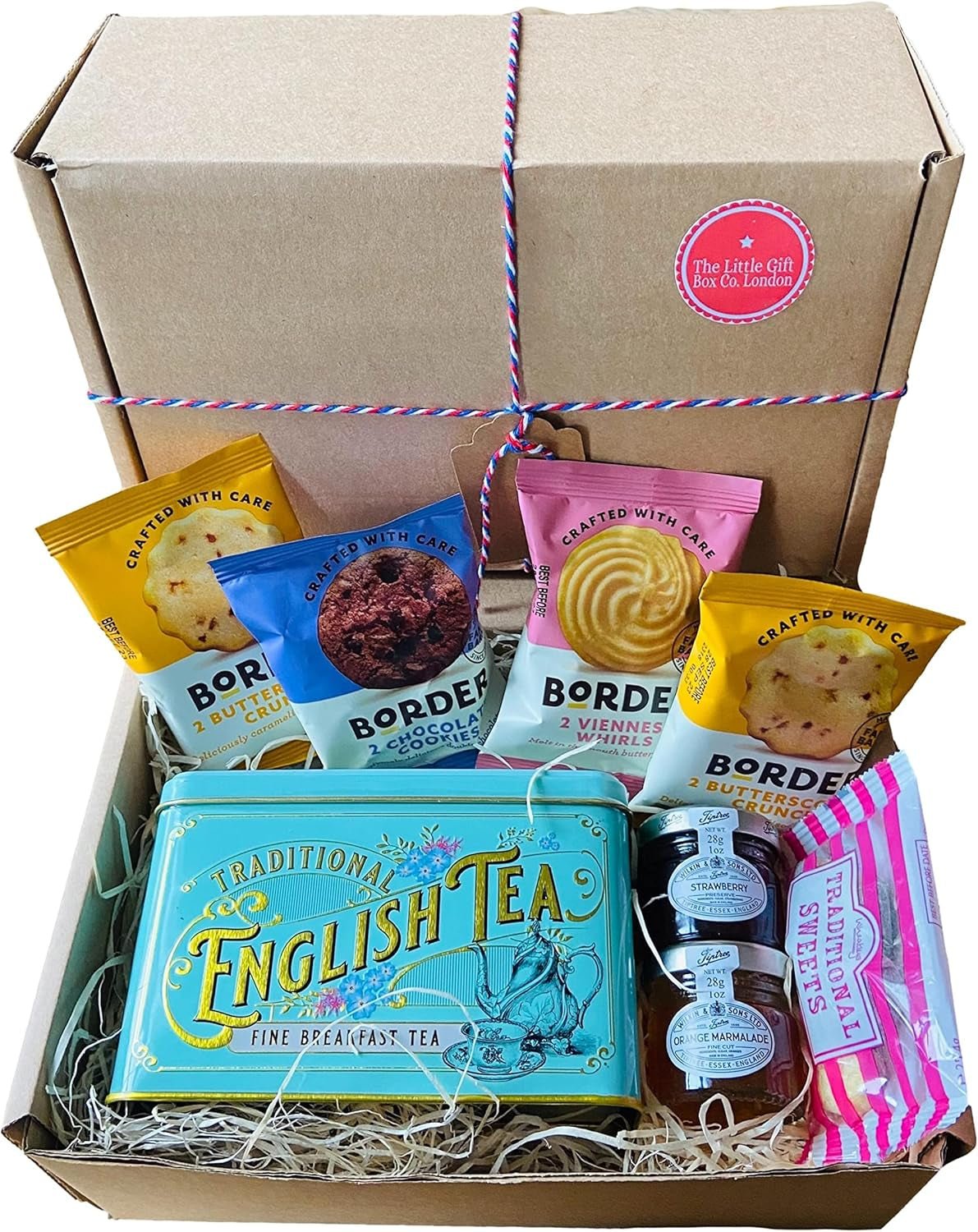 English Breakfast Tea & Biscuit Delight Gift Hamper: Perfect Treat for Tea Lovers - Nourishment Tapestry