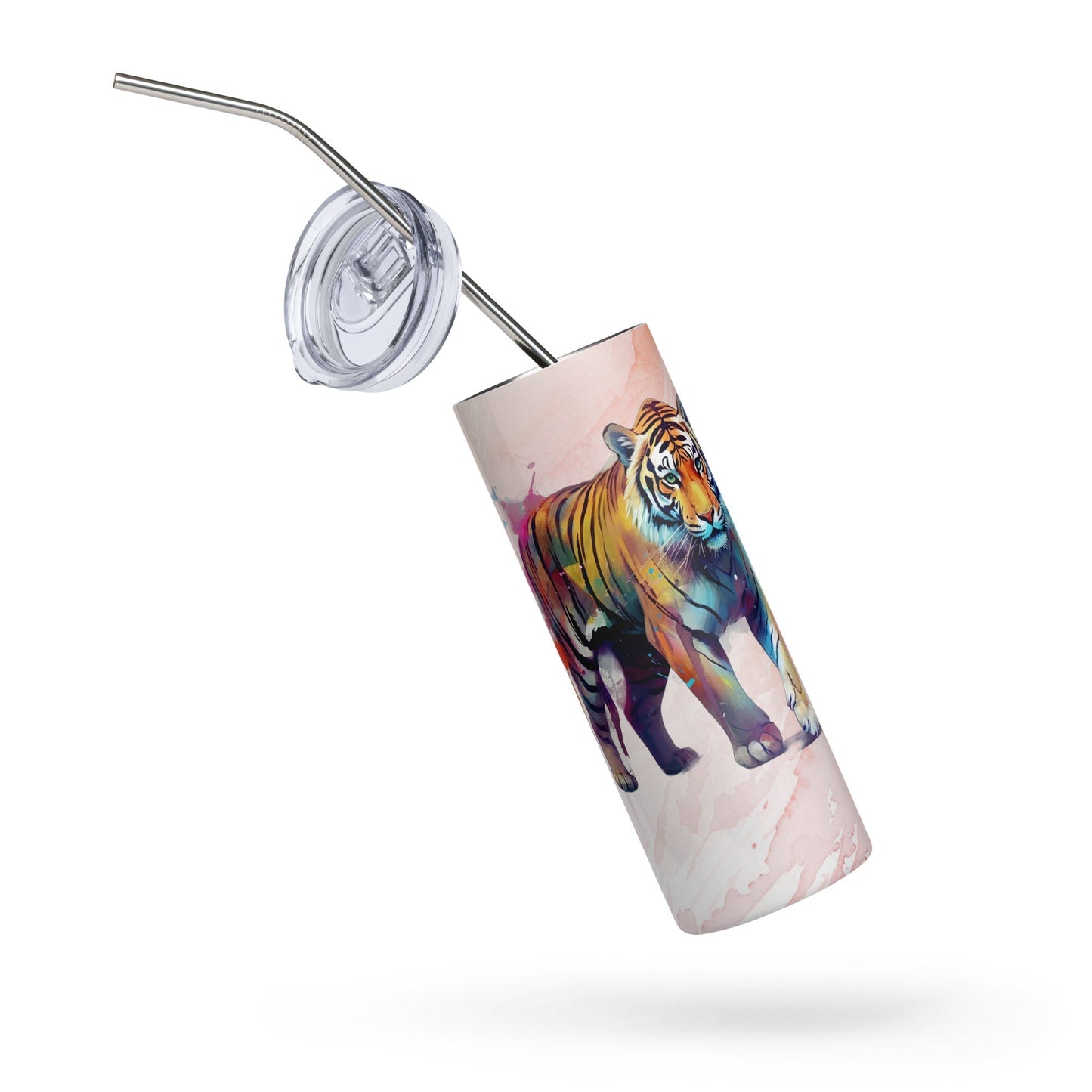 Fierce Tiger Tumbler: 20oz Insulated Mug - Perfect Nature Lover's Gift for Travel - Nourishment Tapestry