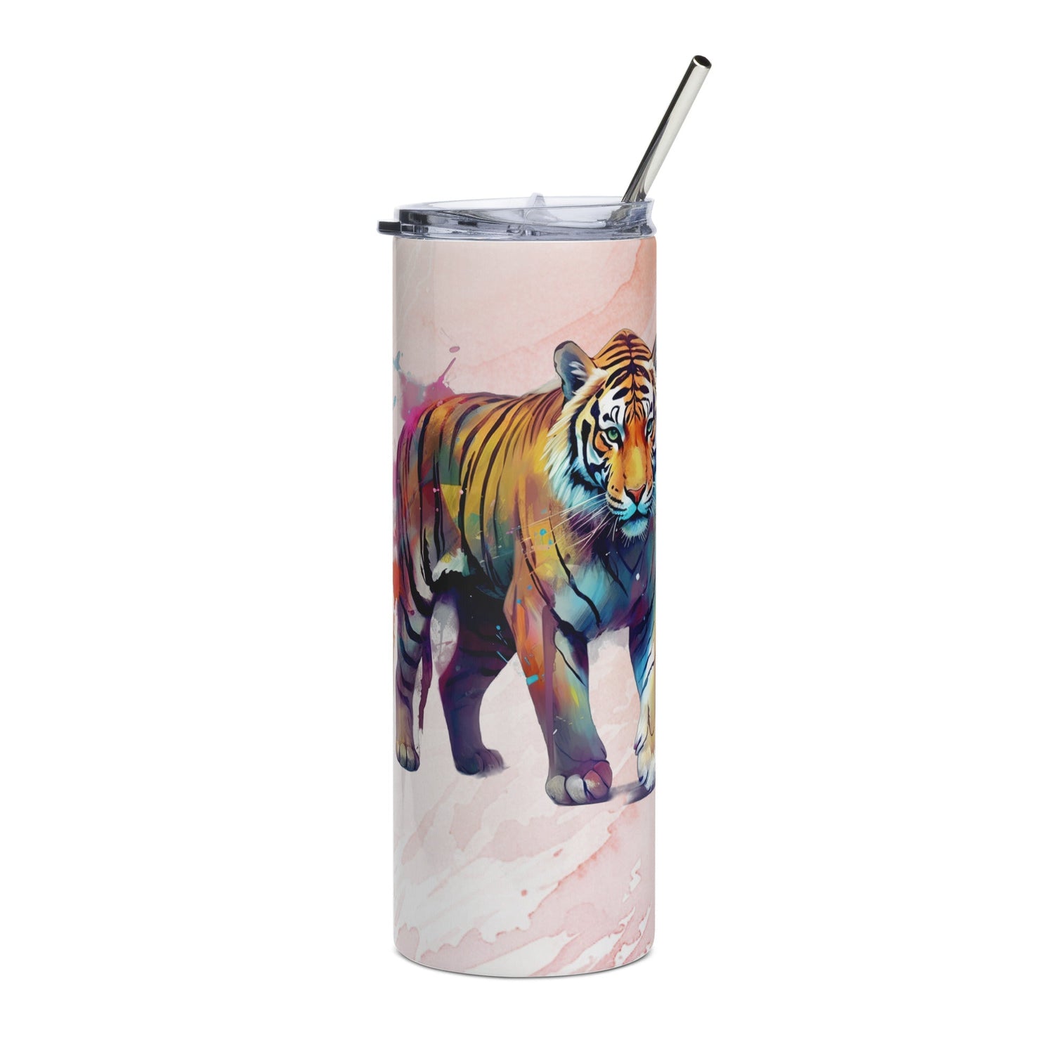 Fierce Tiger Tumbler: 20oz Insulated Mug - Perfect Nature Lover's Gift for Travel - Nourishment Tapestry