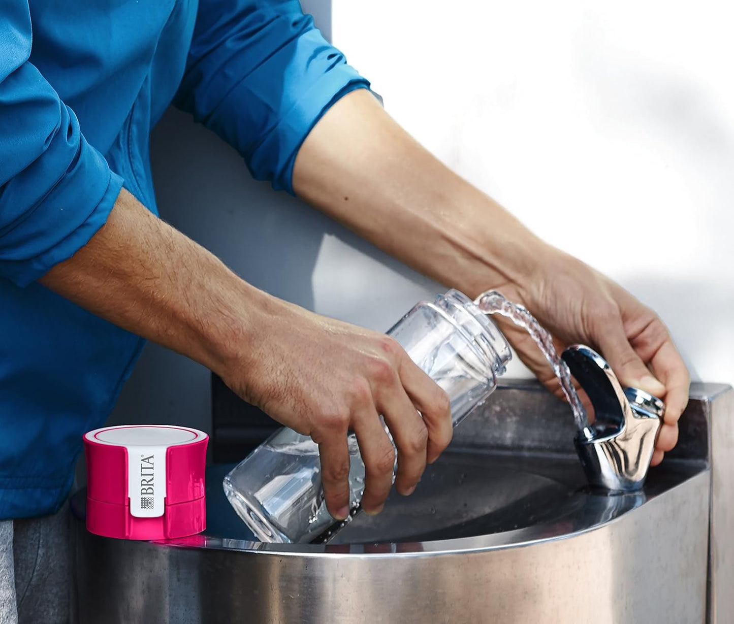 Fill & Go Pink Water Filter Bottle - Stay Hydrated on the Go! - Nourishment Tapestry