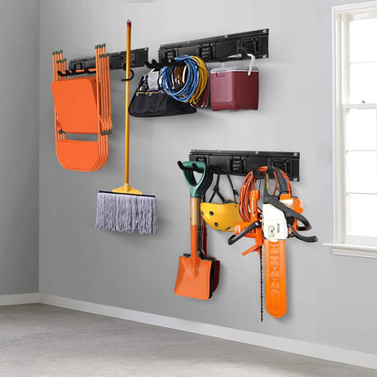 Heavy - Duty Wall - Mount Garden Tool Organizer: Garage Storage Rack for Yard Equipment - Nourishment Tapestry