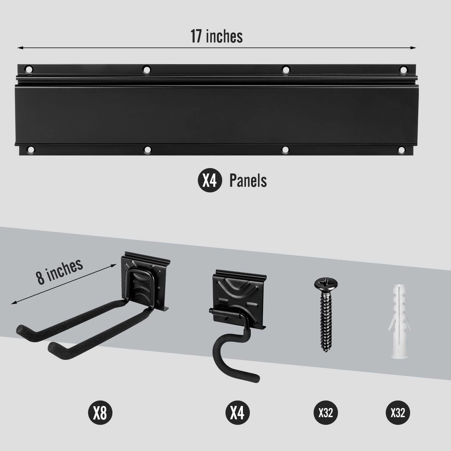 Heavy - Duty Wall - Mount Garden Tool Organizer: Garage Storage Rack for Yard Equipment - Nourishment Tapestry