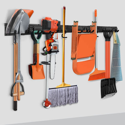 Heavy - Duty Wall - Mount Garden Tool Organizer: Garage Storage Rack for Yard Equipment - Nourishment Tapestry