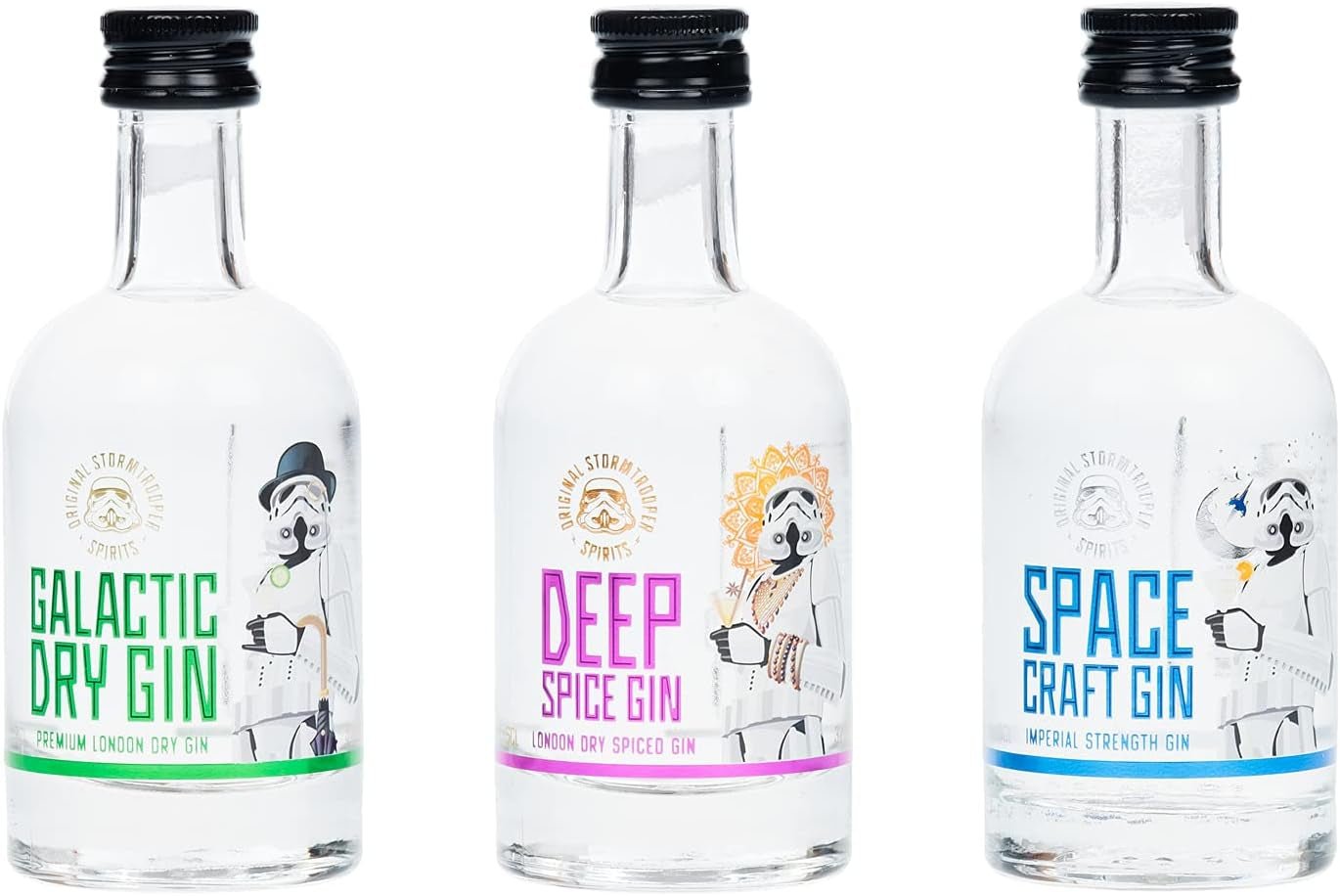 Imperial Gin Trio Gift Set by Stormtrooper: Premium Gin Collection - Nourishment Tapestry