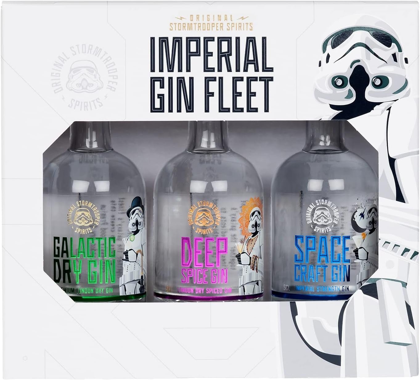 Imperial Gin Trio Gift Set by Stormtrooper: Premium Gin Collection - Nourishment Tapestry