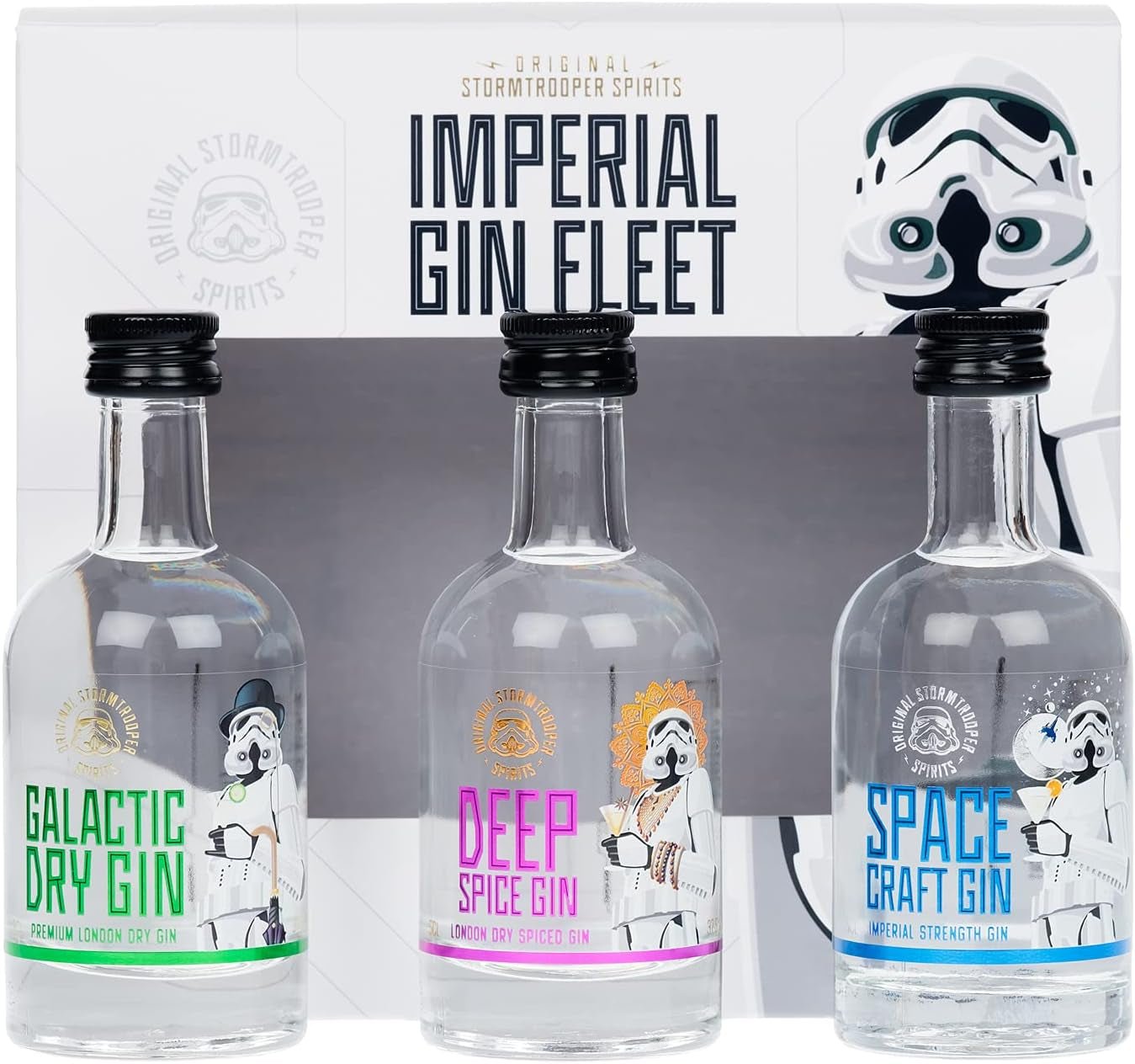 Imperial Gin Trio Gift Set by Stormtrooper: Premium Gin Collection - Nourishment Tapestry