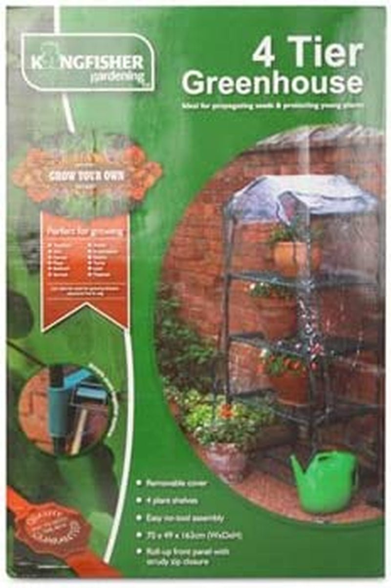 Kingfisher GHPRO 4 - Tier Greenhouse: Year - Round Garden Oasis for Enthusiasts - Buy Online Now - Nourishment Tapestry