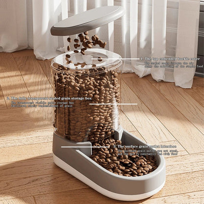 Large Capacity Automatic Pet Feeder & Water Dispenser: Easy - Clean, Dual - Use for Cats & Dogs - Nourishment Tapestry