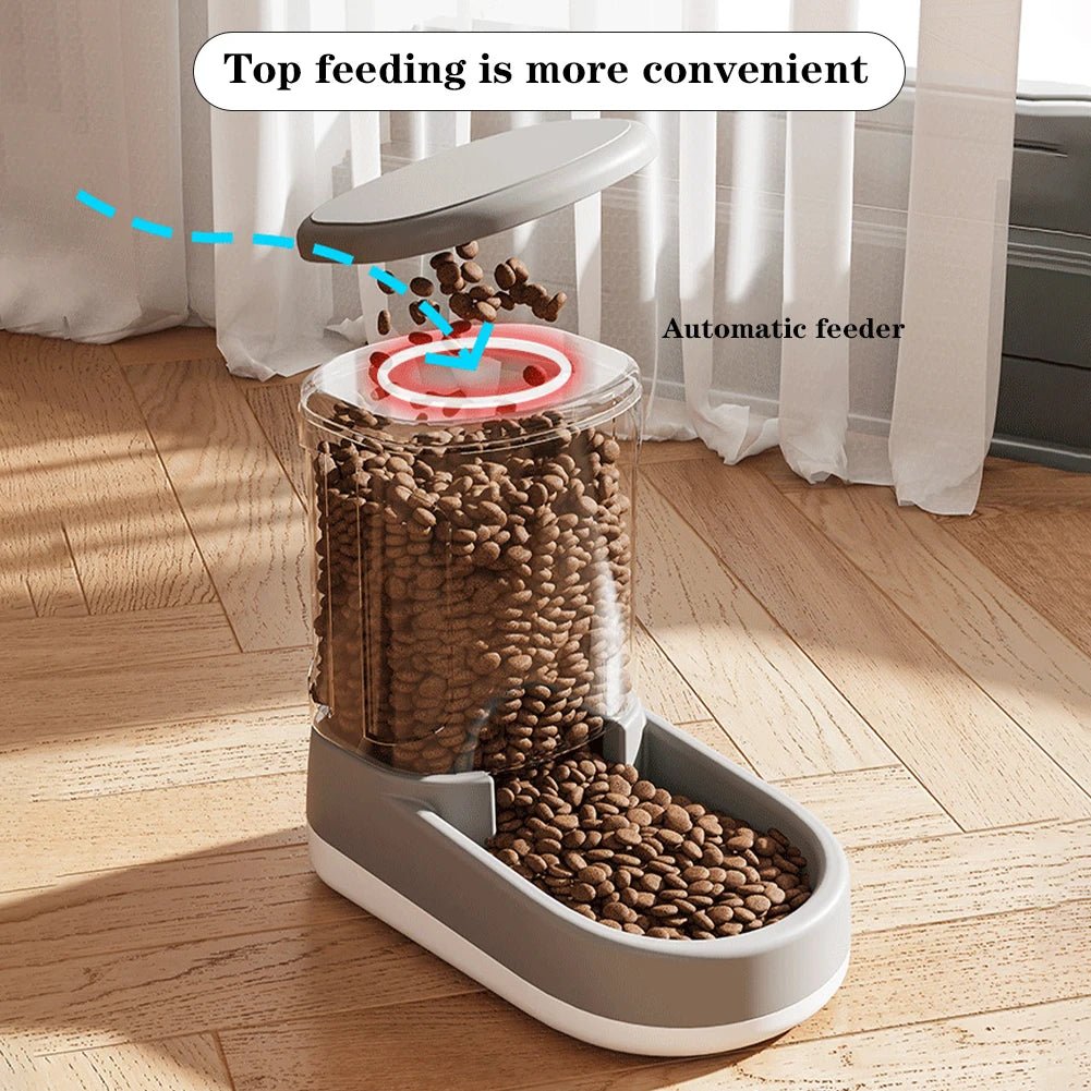 Large Capacity Automatic Pet Feeder & Water Dispenser: Easy - Clean, Dual - Use for Cats & Dogs - Nourishment Tapestry