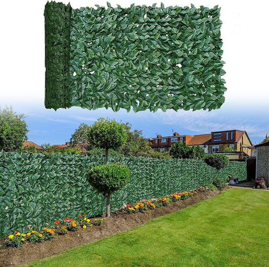 Lush Artificial Ivy Privacy Screen: Enhance Your Outdoor Space with 39"x157" Faux Greenery Fence - Nourishment Tapestry