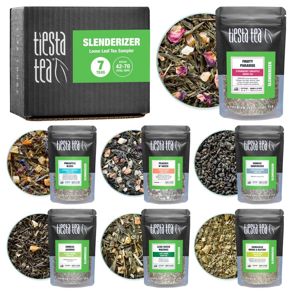 Luxury Green Tea Sampler: 7 Artisanal Loose Leaf Varieties for Tea Enthusiasts - Nourishment Tapestry