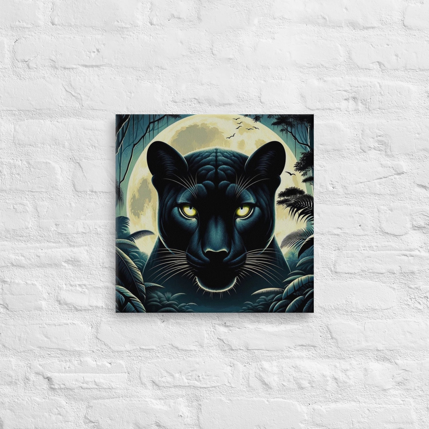 Majestic Panther Canvas Wall Art: Stunning Wildlife Decor for Home & Office - Nourishment Tapestry