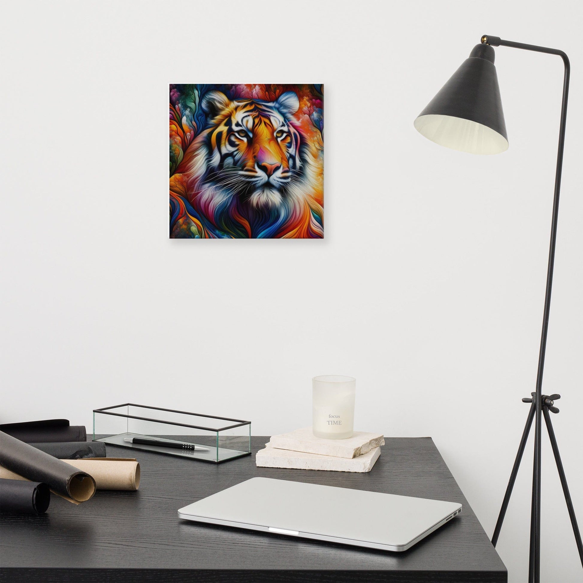 Majestic Tiger Canvas: Wildlife Art for Home & Office Decor - Nourishment Tapestry